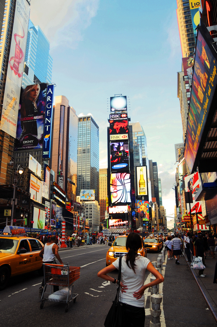 Sightseeing Tour am Time Square, NY, USA