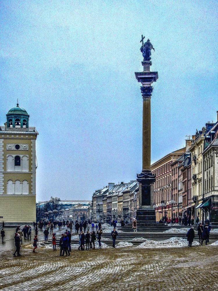 Sigismundsäule am Schlossplatz