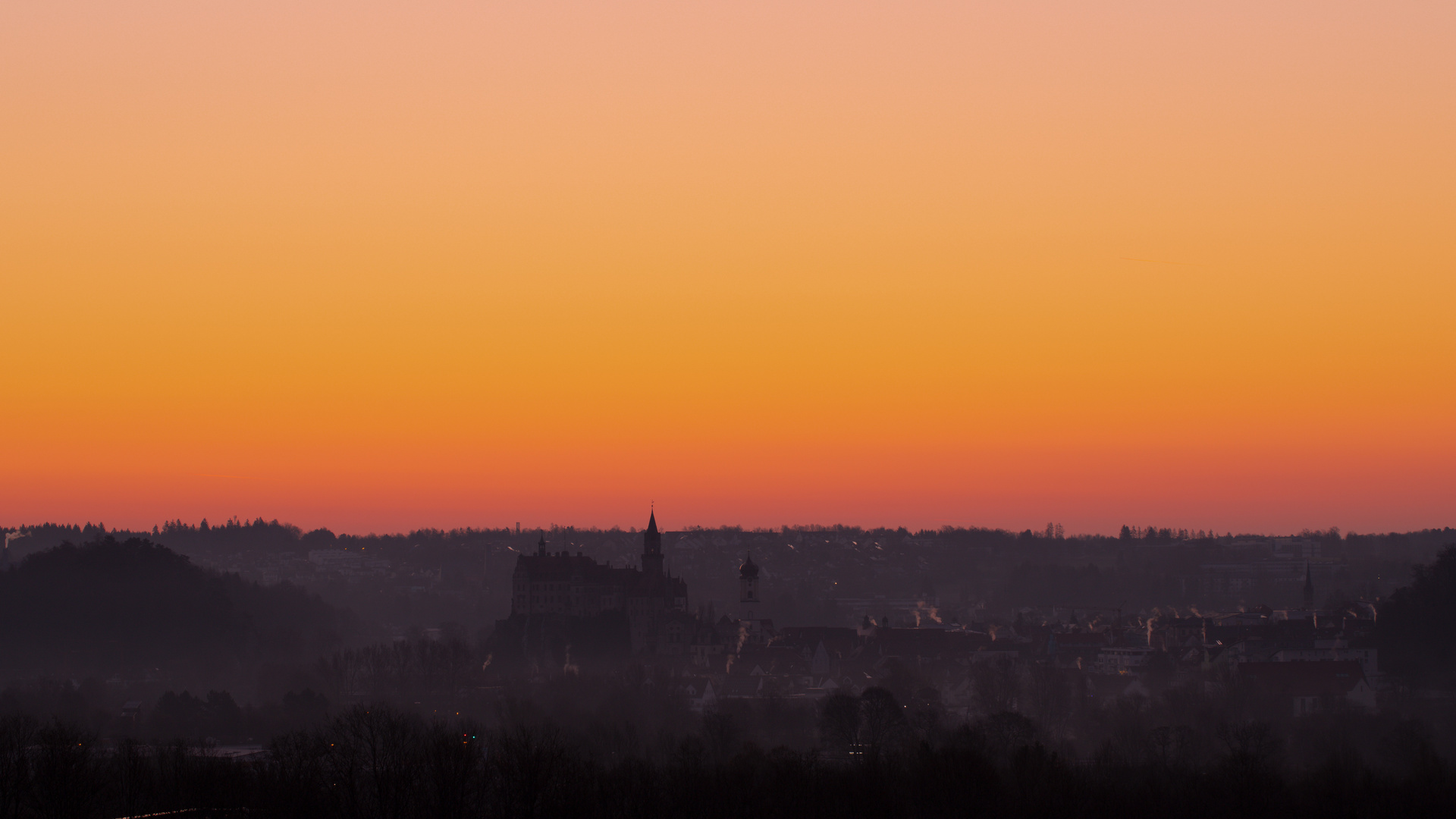 Sigmaringen im Sonnenaufgang