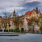 Sigmaringen Schloss morgens nach Neuanlage des Platzes