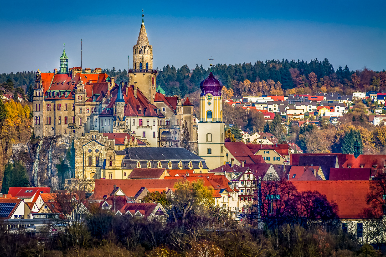 Sigmaringen Schloss von Laiz aus