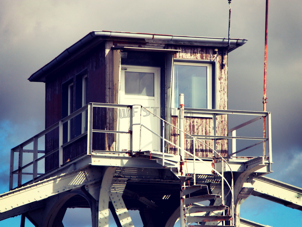 Signal Box and Driving Cap of an old unused Railraod Bridge