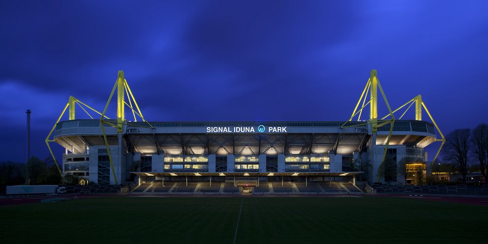 Signal Iduna Park Borussia Dortmund Foto & Bild fussball, fußball, nacht Bilder auf