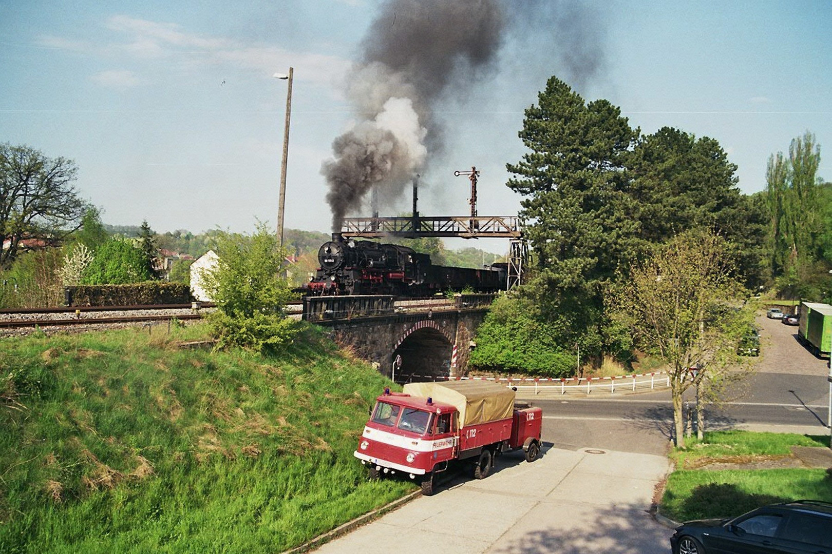 Signalbrücke in Rosswein