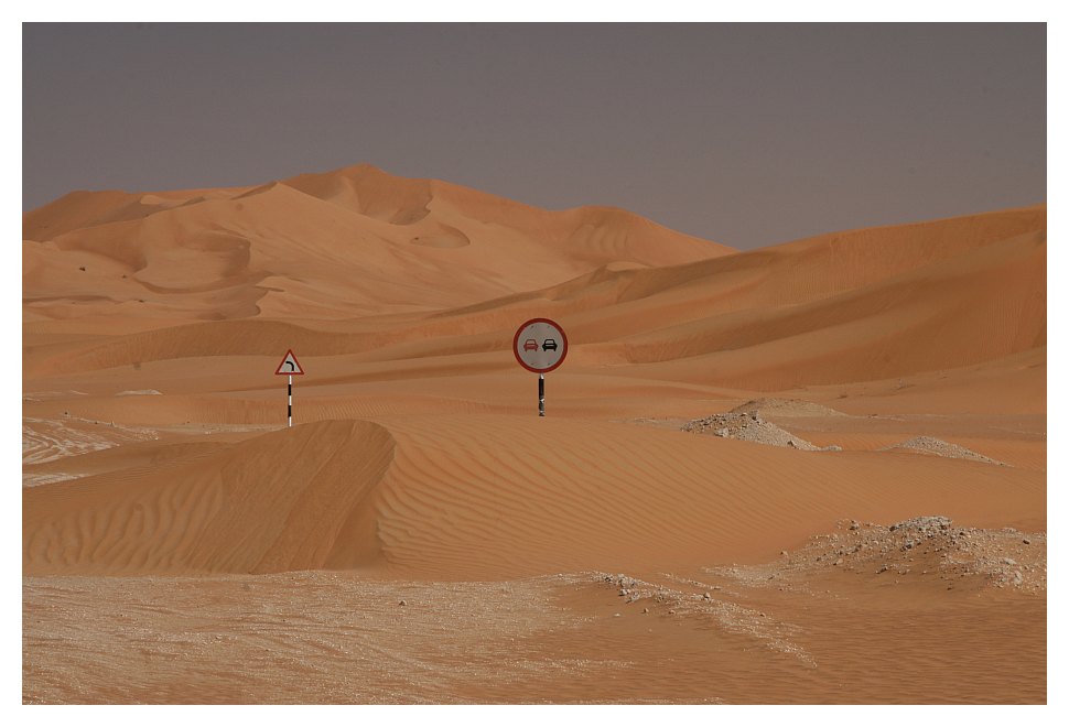 signs in desert...