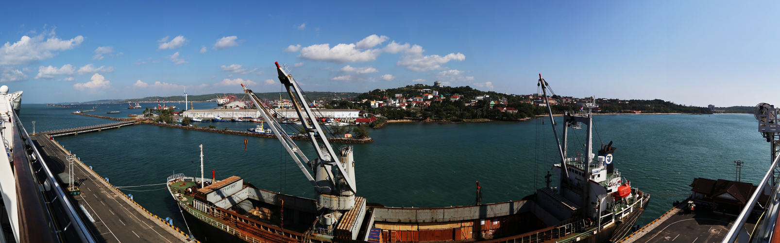 Sihanoukville - Hafen Panorama