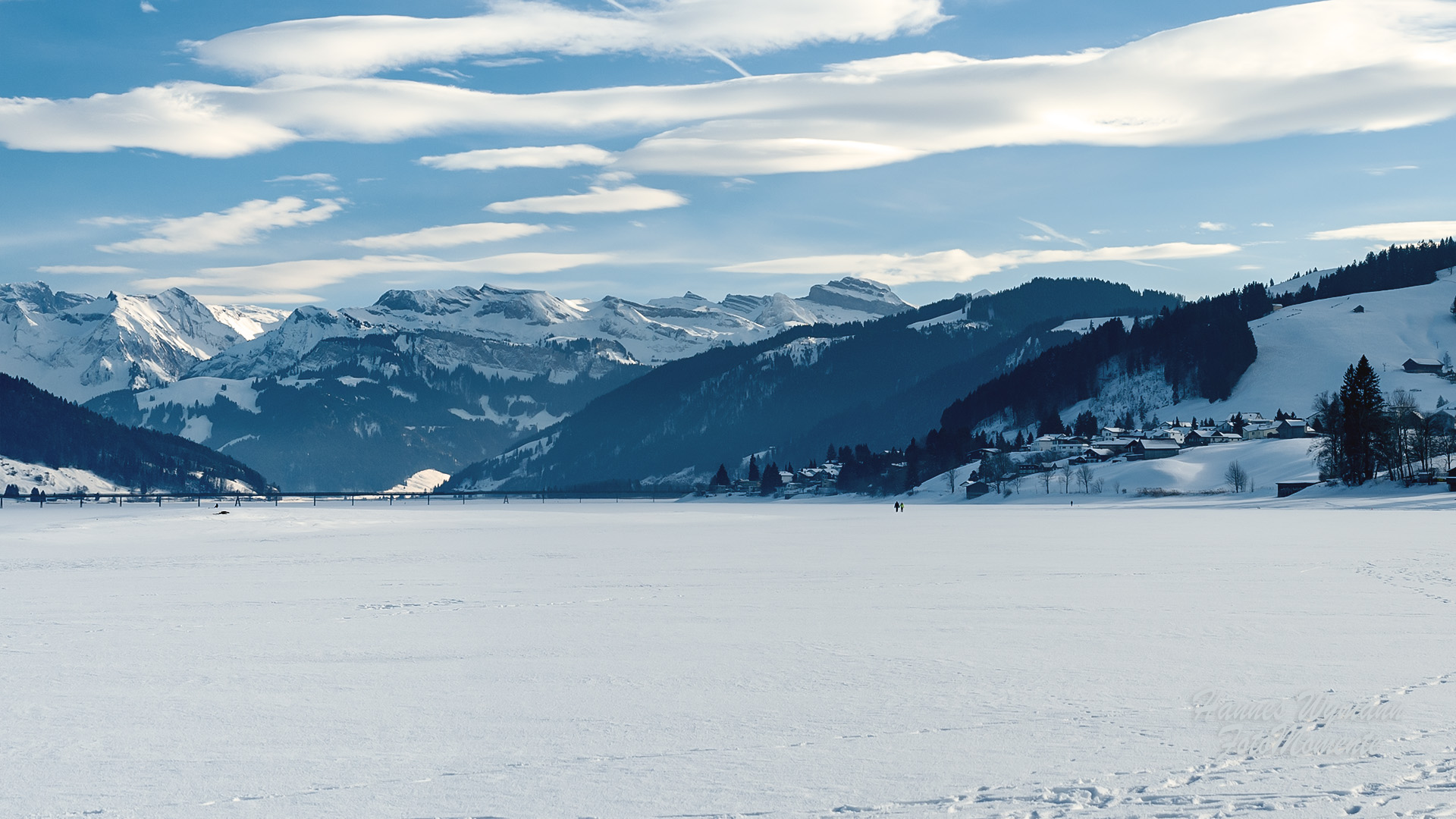 Sihlsee #1 - Spaziergang auf dem zugefrorenen Sihlsee