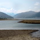 Sihlsee April 2011 mit sehr tiefem Wasserstand