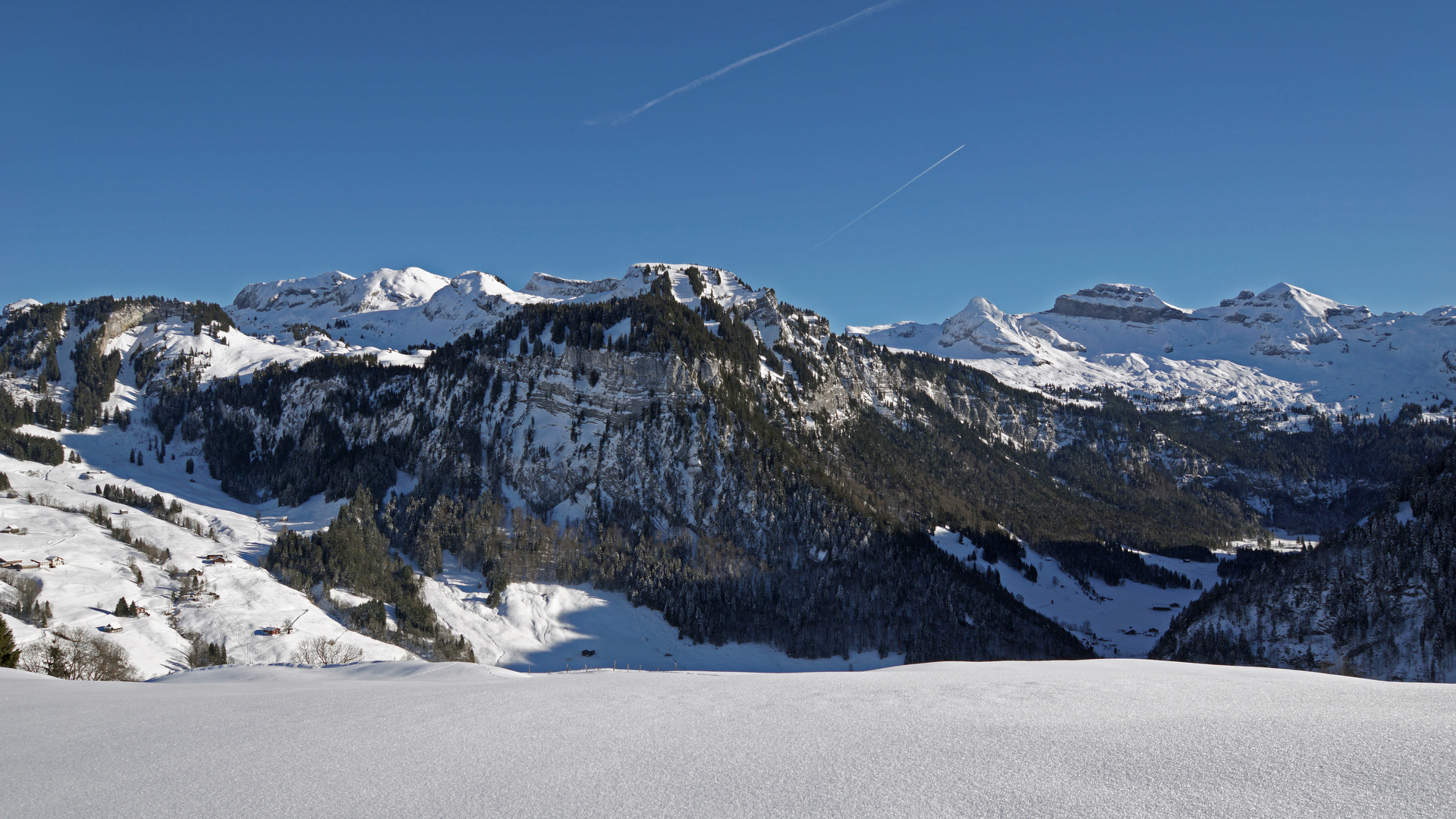 Sihltaler Alpen (Leiterenstollen, Biet, Schülberg, Twäriberg, Druesberg und Forstberg