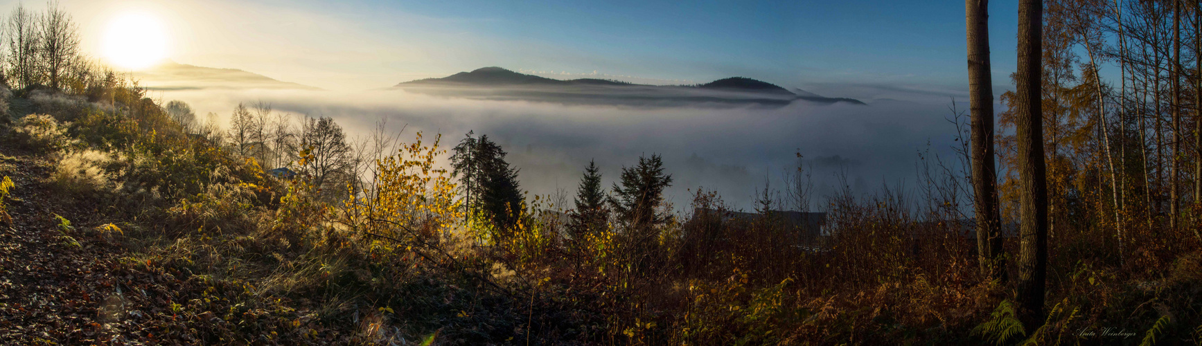 Silberberg, Kronberg, Harlachberg - Herbstmorgen