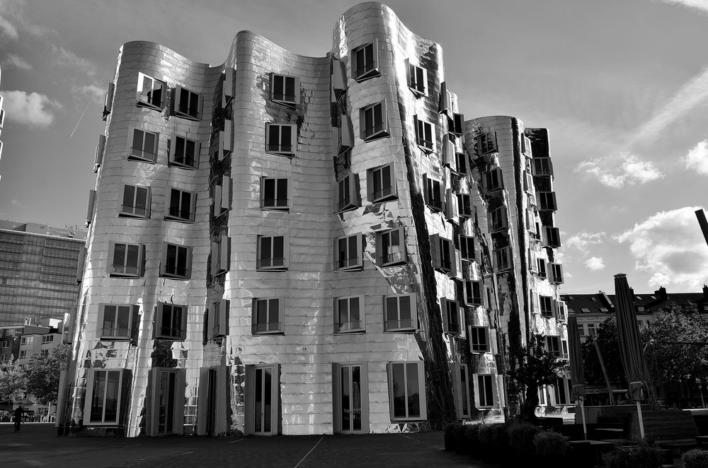 silbernes Gehry Haus