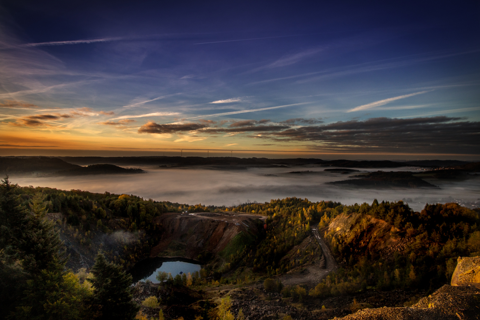 Silbersee im Nebel 