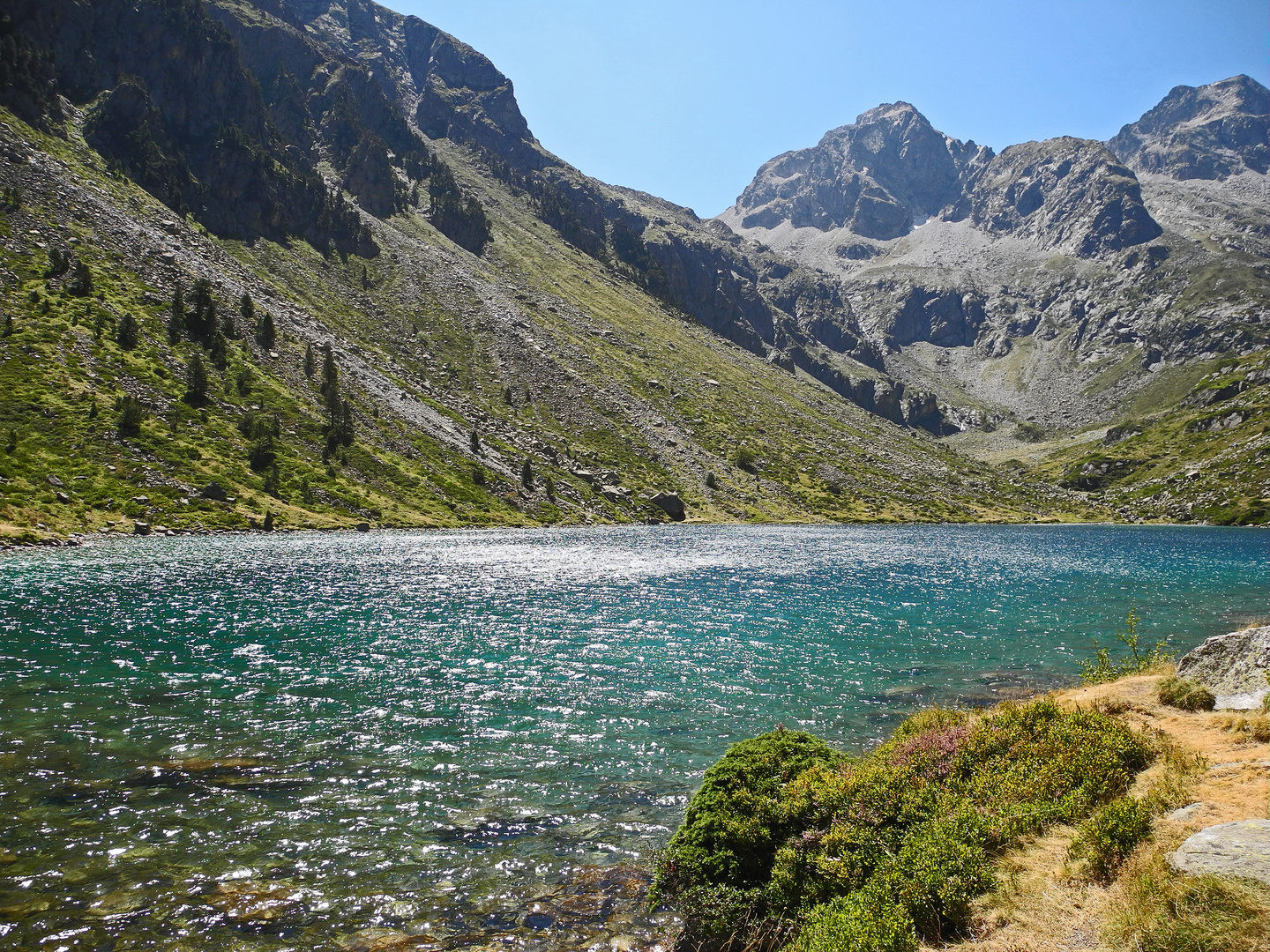 Silbersee in den Pyrenäen