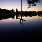 Silbersee in der Abenddämmerung