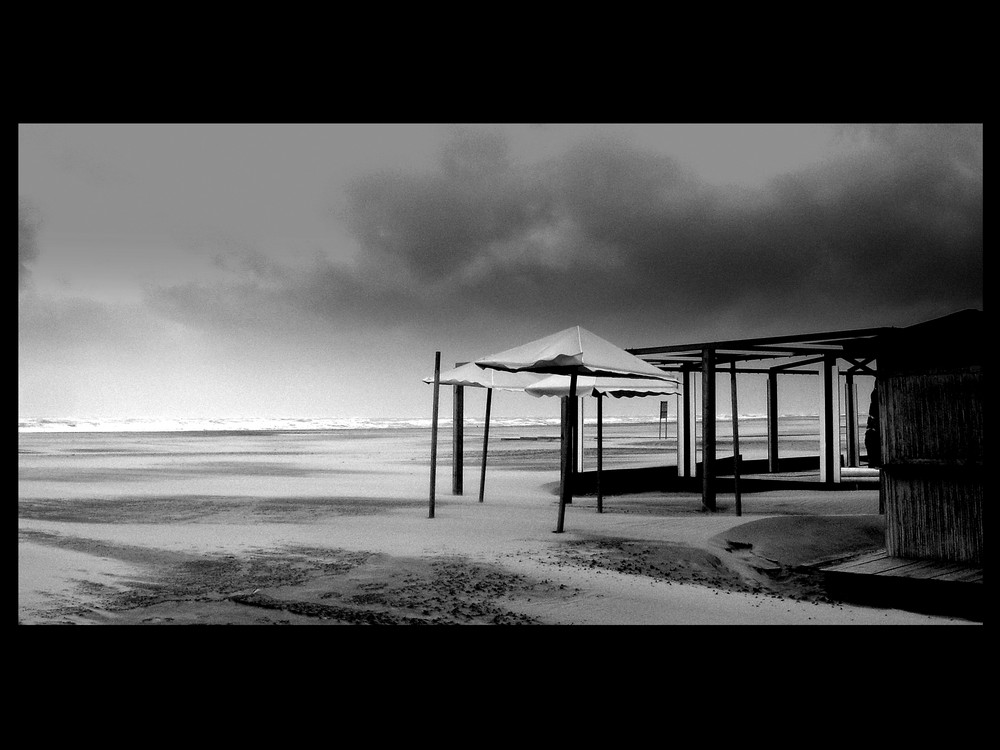 Silencio en la playa.