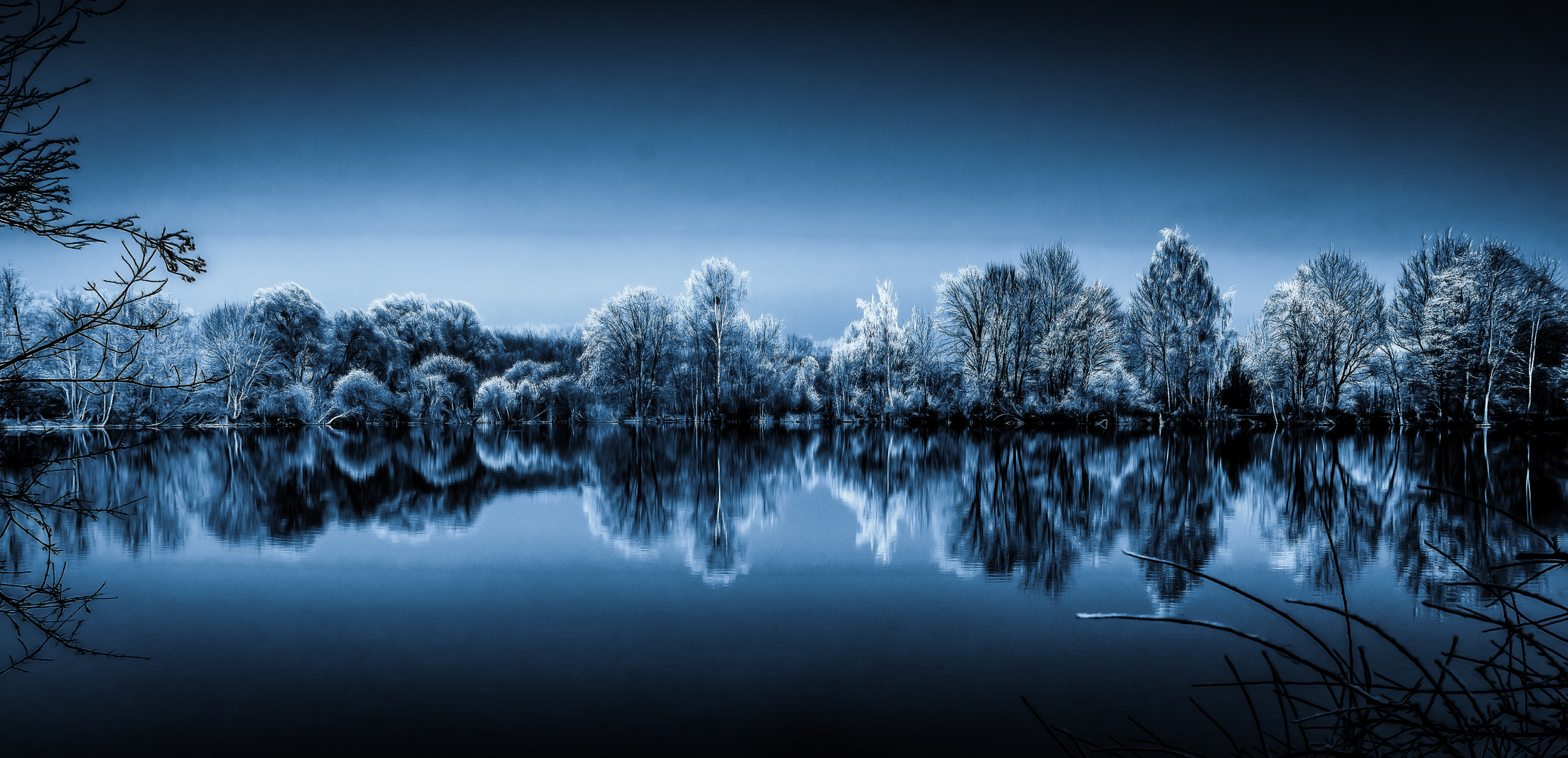 SILENT LAKE IN WINTER