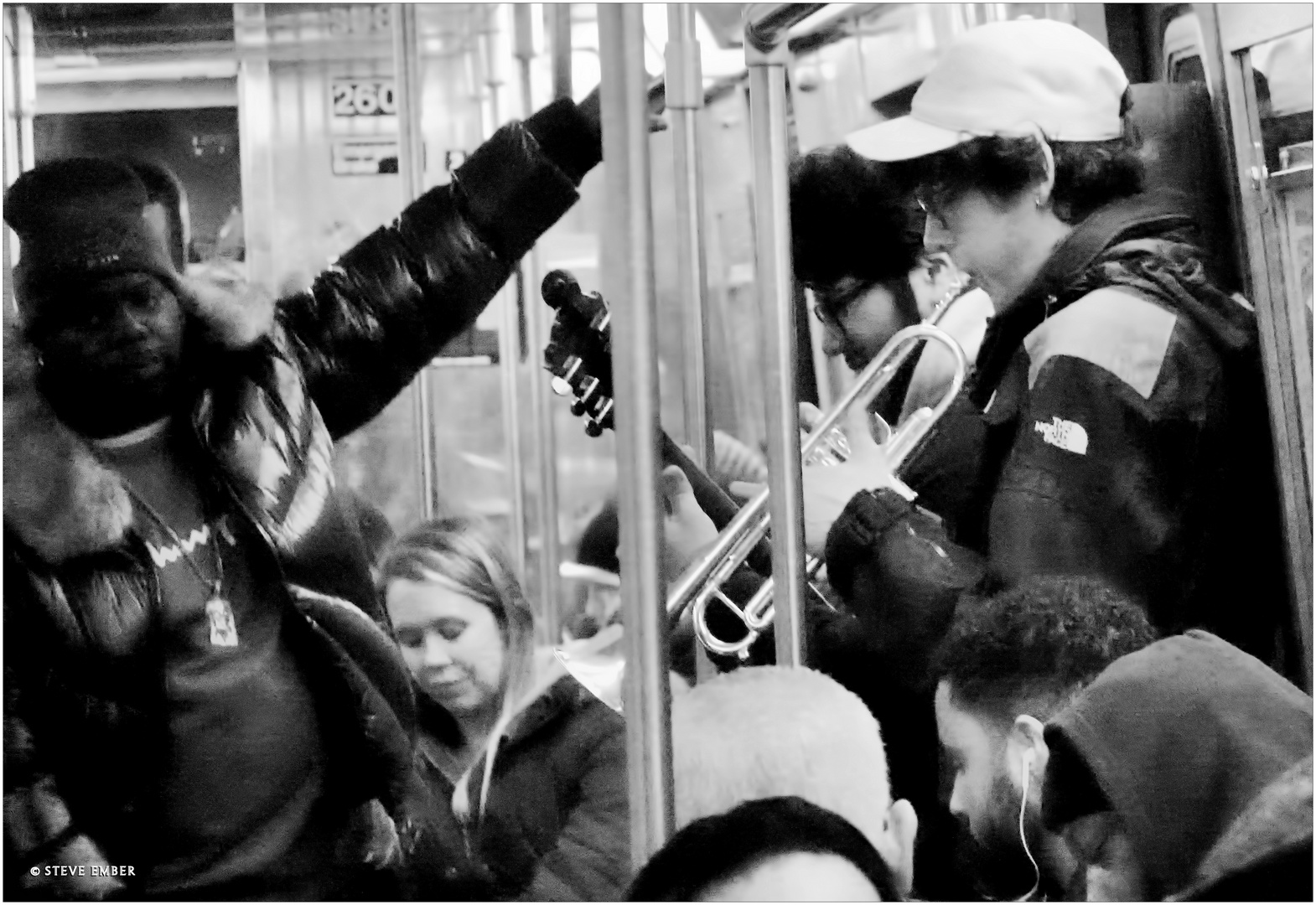 Silent Night in a Subway Train