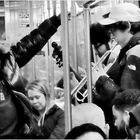 Silent Night in a Subway Train