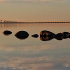 Silent water by the bridge