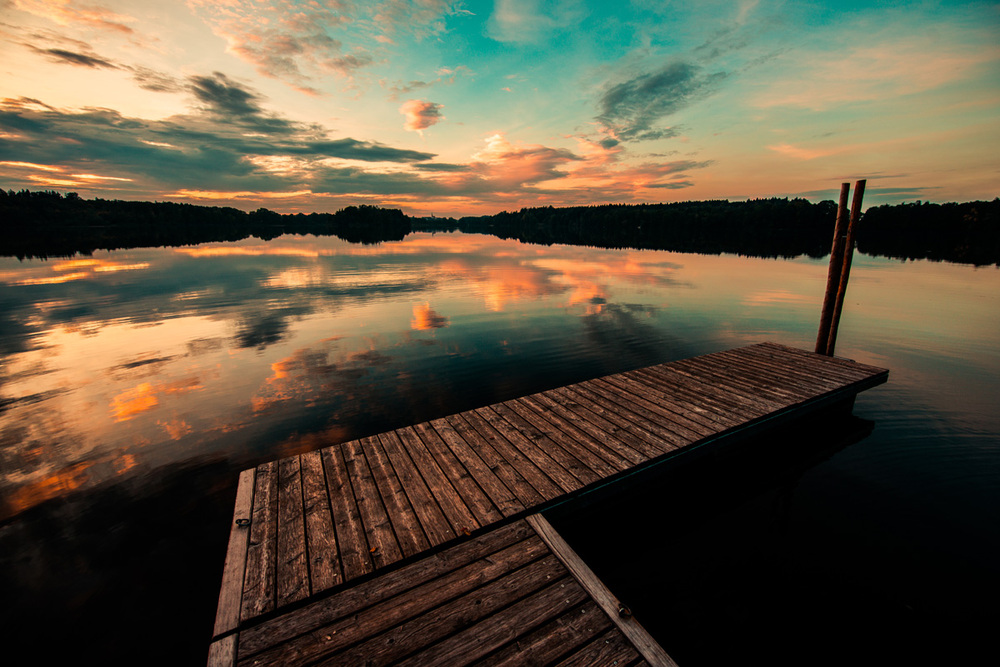 silent water clouds