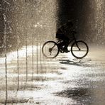 Silhouette acqua water bicicletta