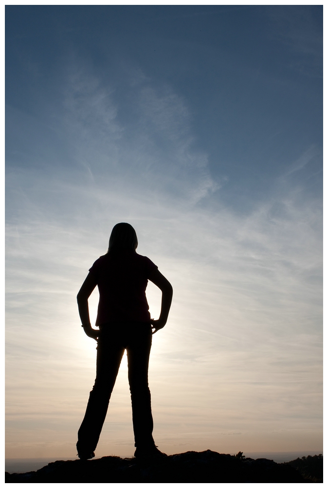 Silhouette am Breitenstein