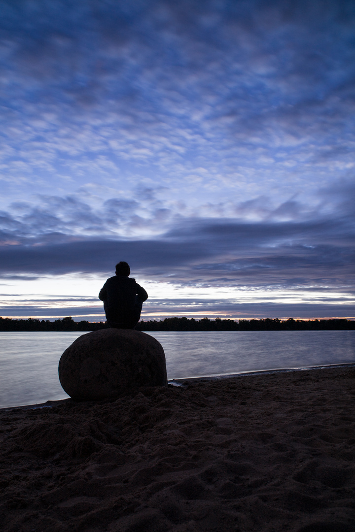 Silhouette am See