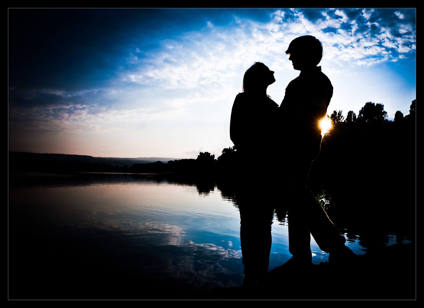 Silhouette am See