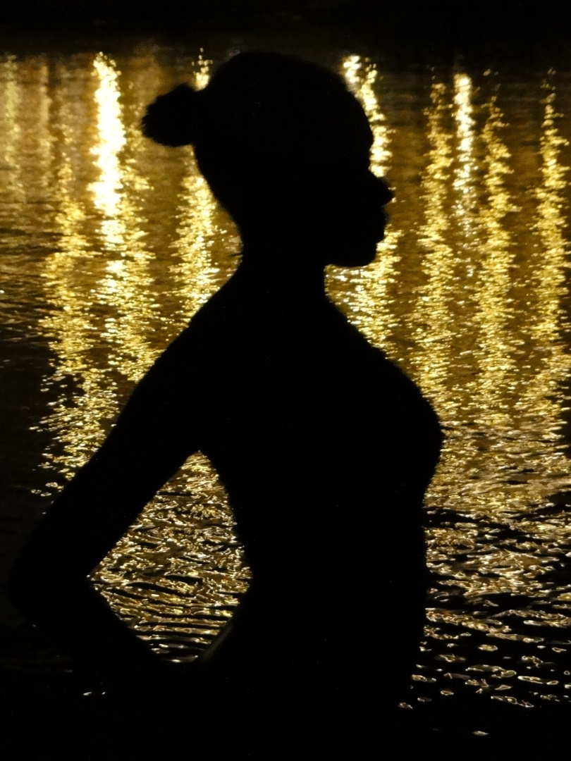 Silhouette am Strand