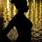 Silhouette am Strand