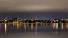 Silhouette an der Außenalster