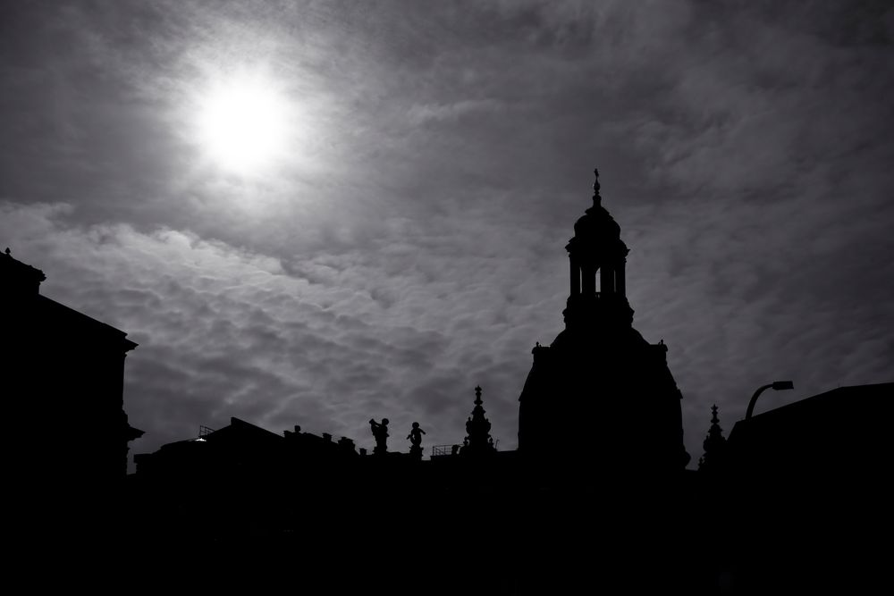 Silhouette der Frauenkirche