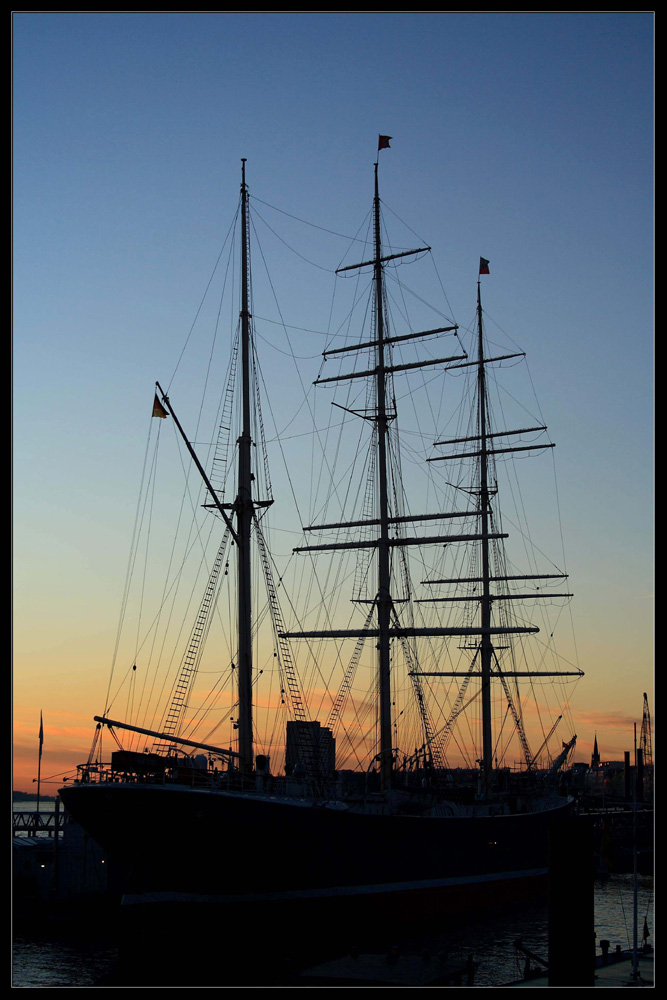 Silhouette der Rickmer Rickmers