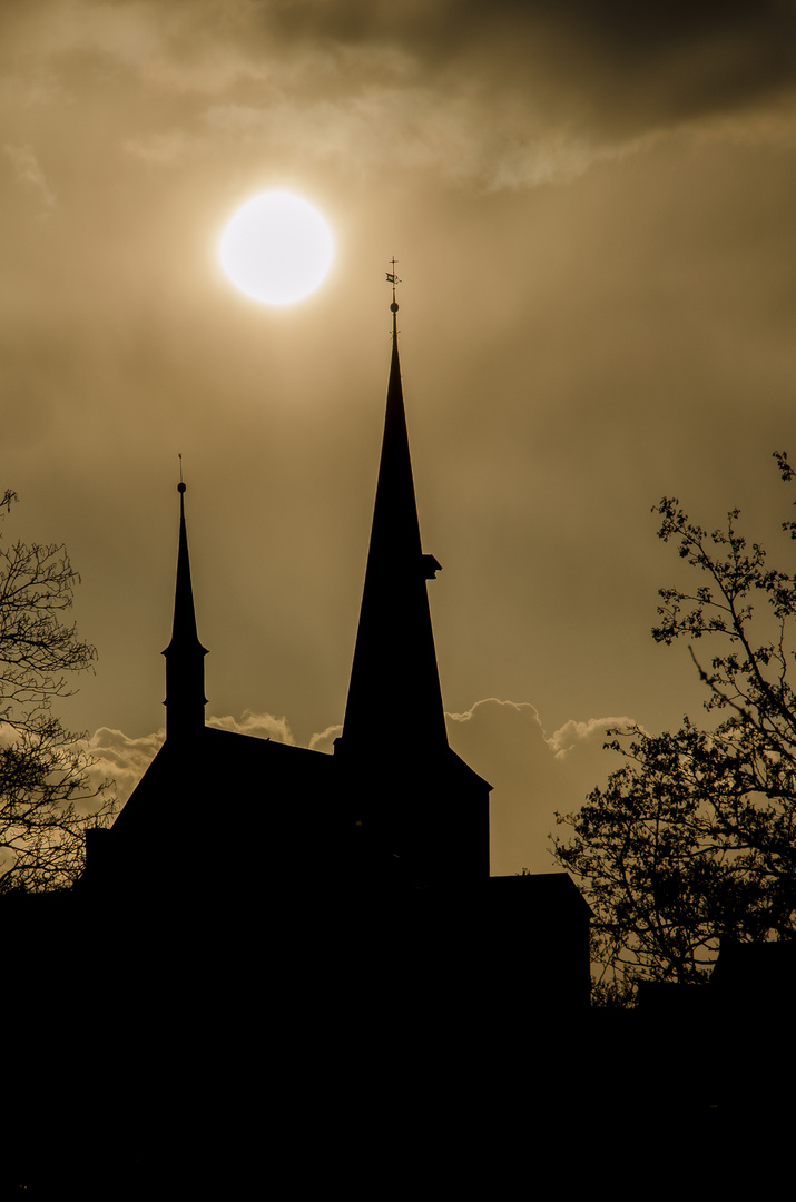 Silhouette der Stadtkirche