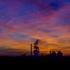 Silhouette der Zuckerfabrik