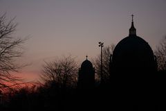 Silhouette des Berliner Doms