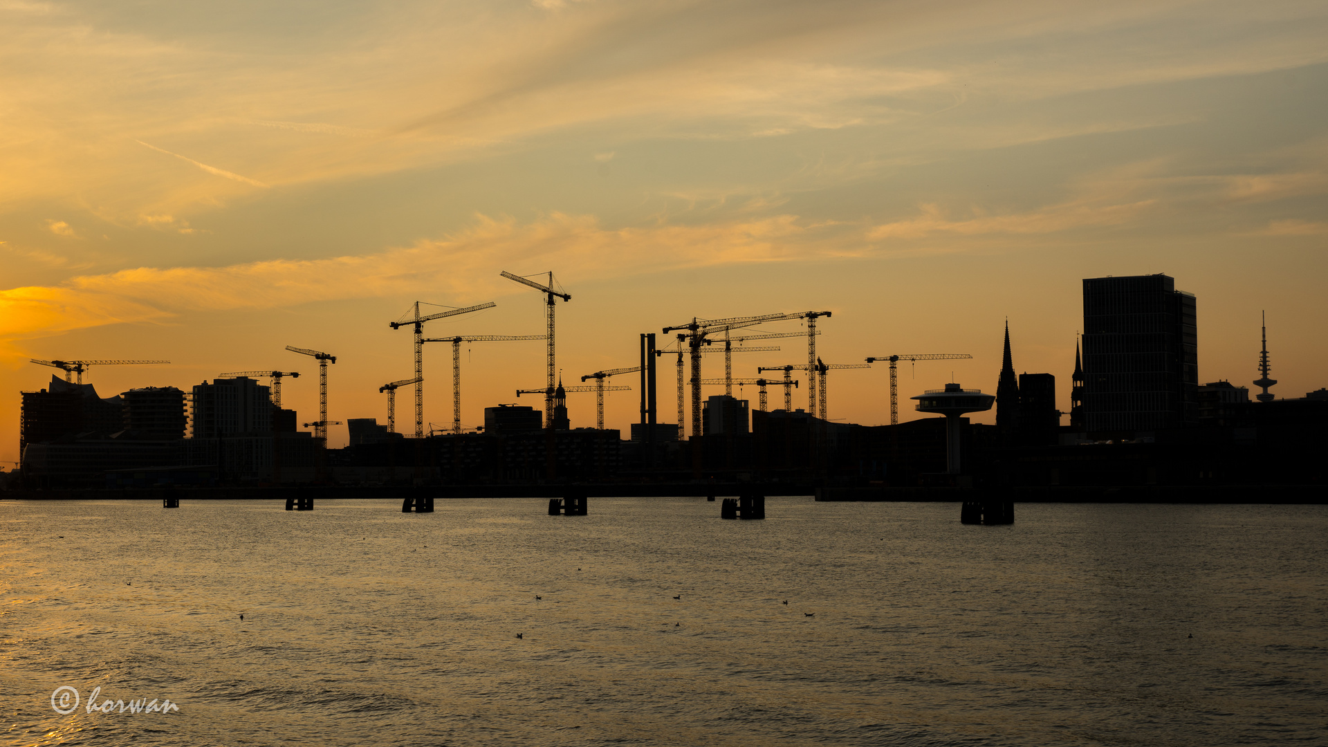 Silhouette HafenCity Hamburg