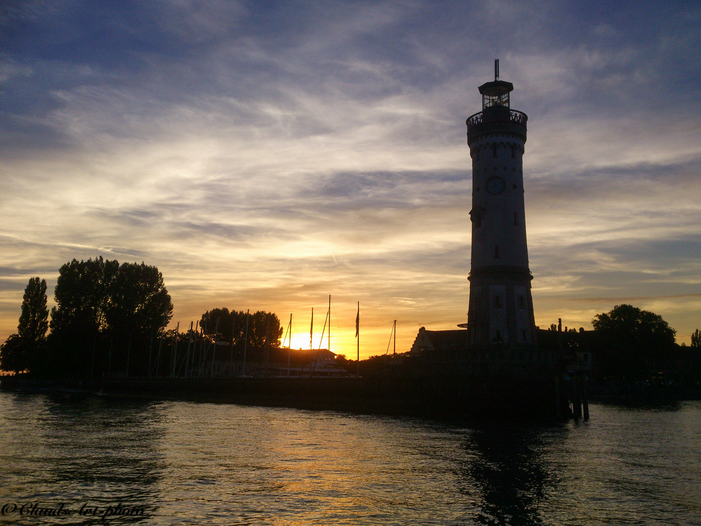 Silhouette im Abendlicht