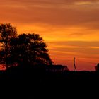 Silhouette im Sonnenuntergang