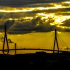 Silhouette Köhlbrandbrücke