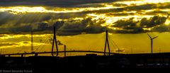 Silhouette Köhlbrandbrücke