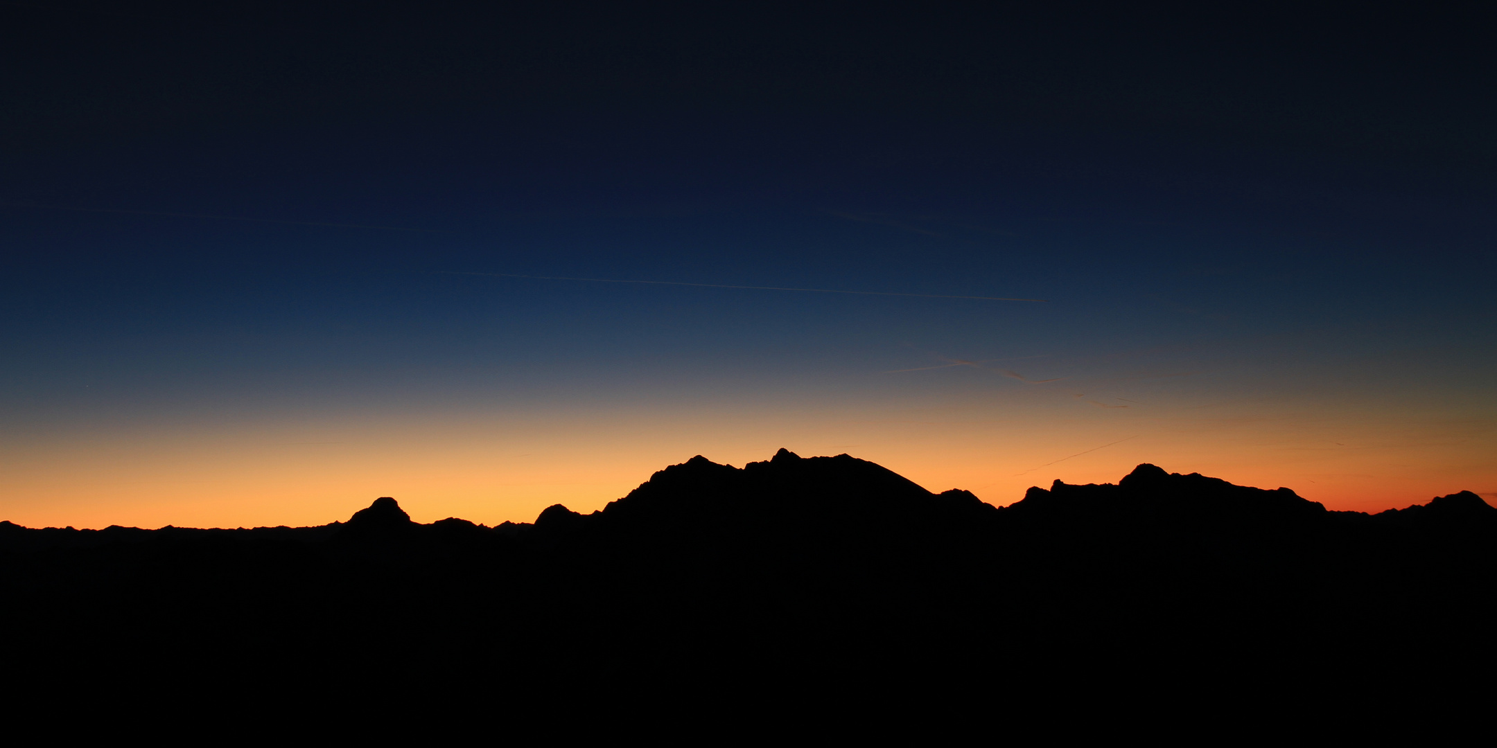 Silhouette Nationalpark Berchtesgaden