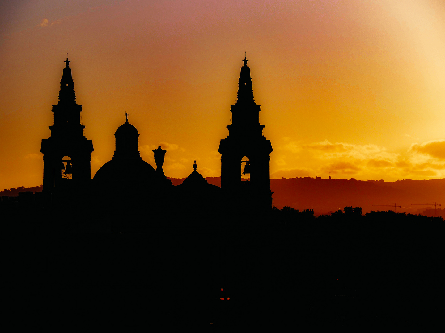 Silhouette of Valetta, Malta