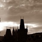 Silhouette Prag - Dämmerung