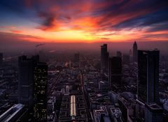 silhouette urbaine a Frankfurt