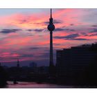 Silhouette von Berlin-Mitte an einem Sommerabend '08