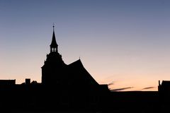 Silhouette von der St. Michaelis Kirche in Lüneburg