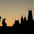 Silhouette von Prag