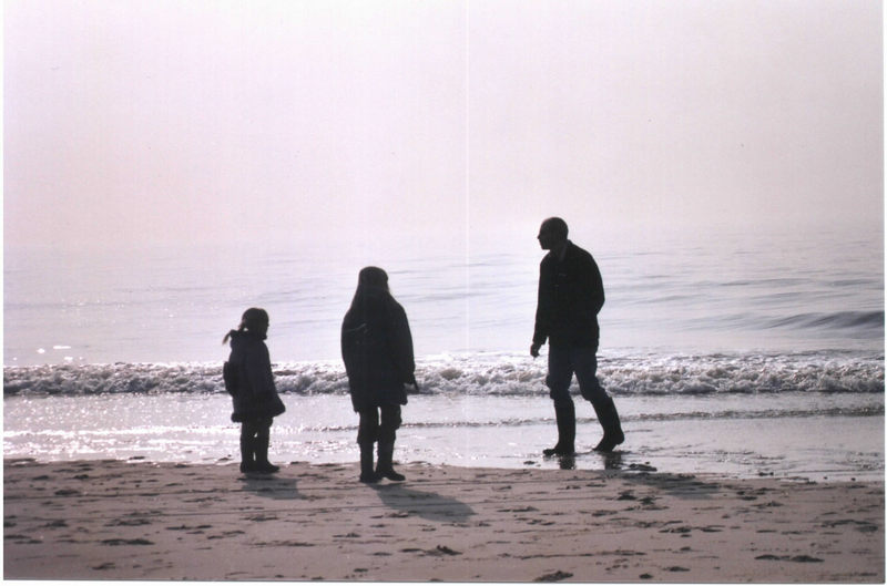 Silhouetten am Strand