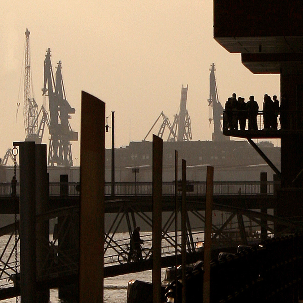 Silhouetten in der Hafencity